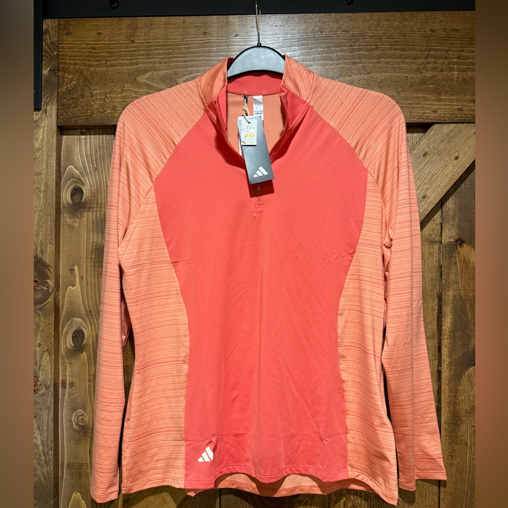 NWT Adidas Golf 1/4 Zip with 50 SPF Size Large
